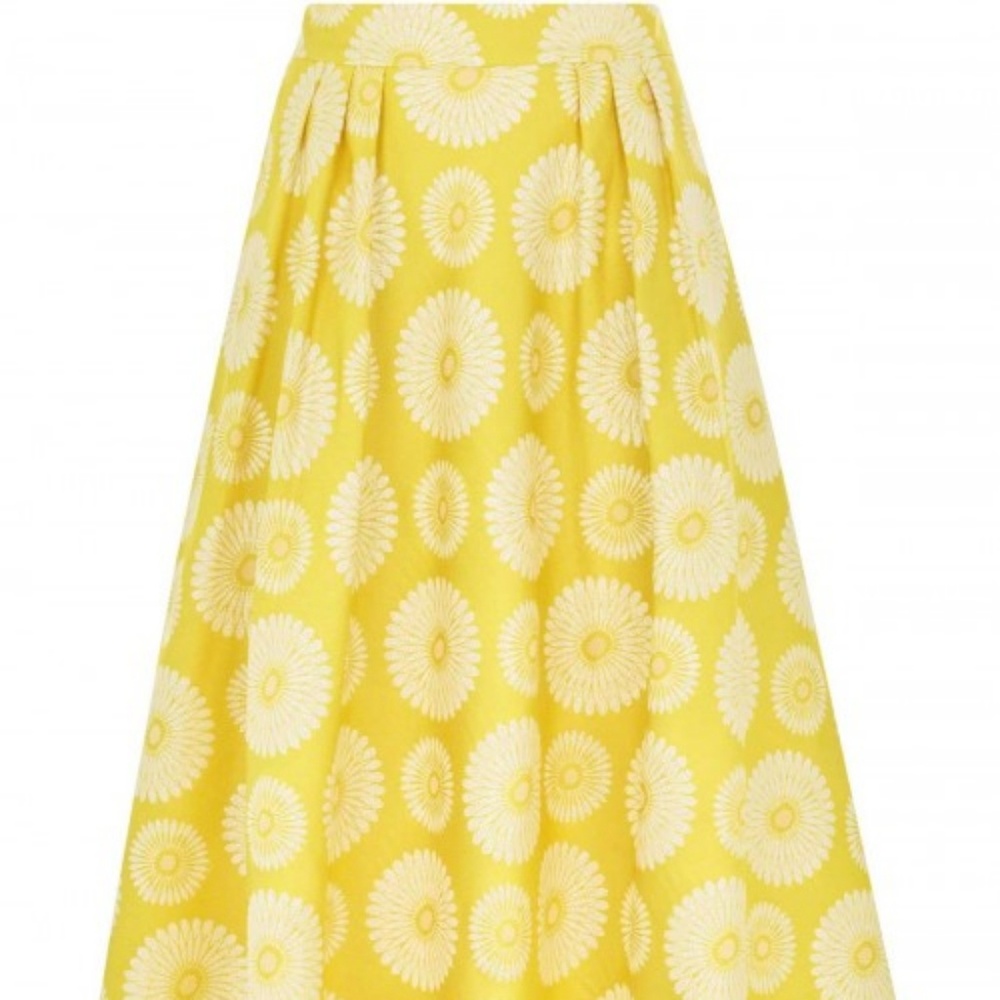 Anthropologie Traffic People Midi Floral Skirt